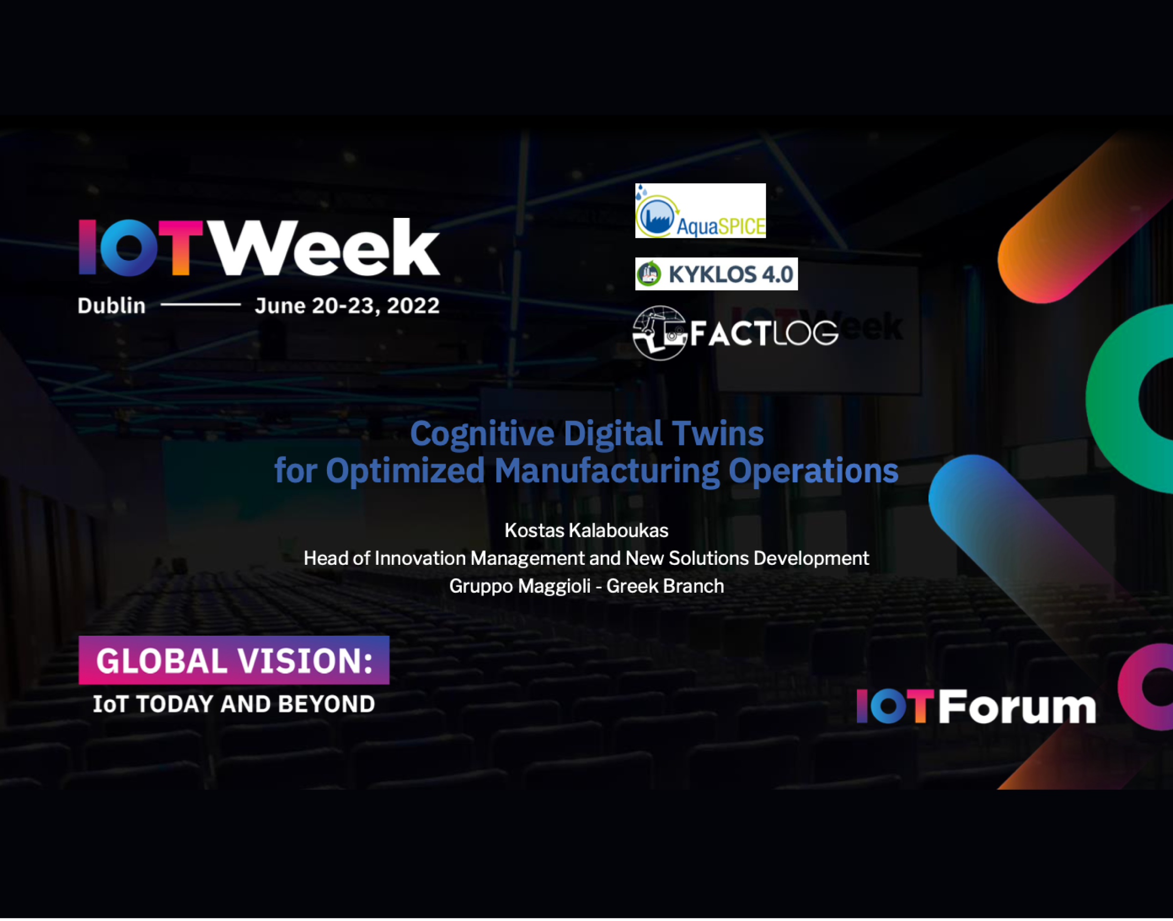 Newsletter #6: FACTLOG @ IoT Week 2022